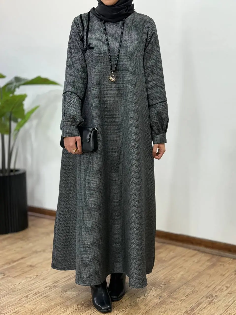 پیراهن مانتویی سوپر کلوش پاییزه پاپیون 1